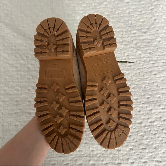 Marc Fisher Mlizzie Lace Up Lug Sole Sherpa Leather boots women’s shoe size 7 - Picture 7 of 9